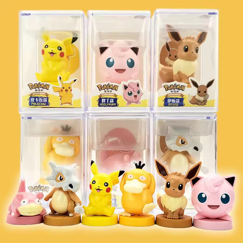 Pokemon Official  Figure Plus Stamp Series Set of 9