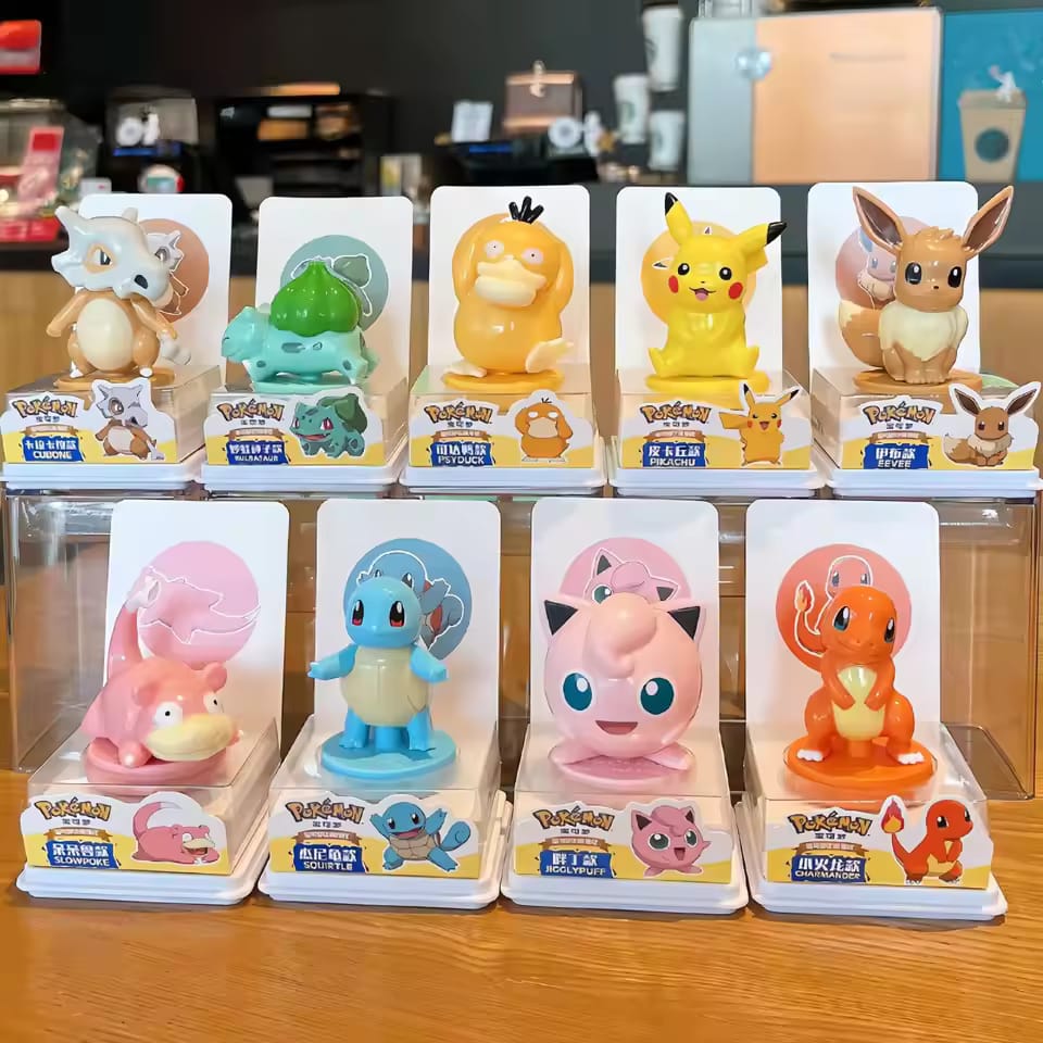 Pokemon Official  Figure Plus Stamp Series Set of 9
