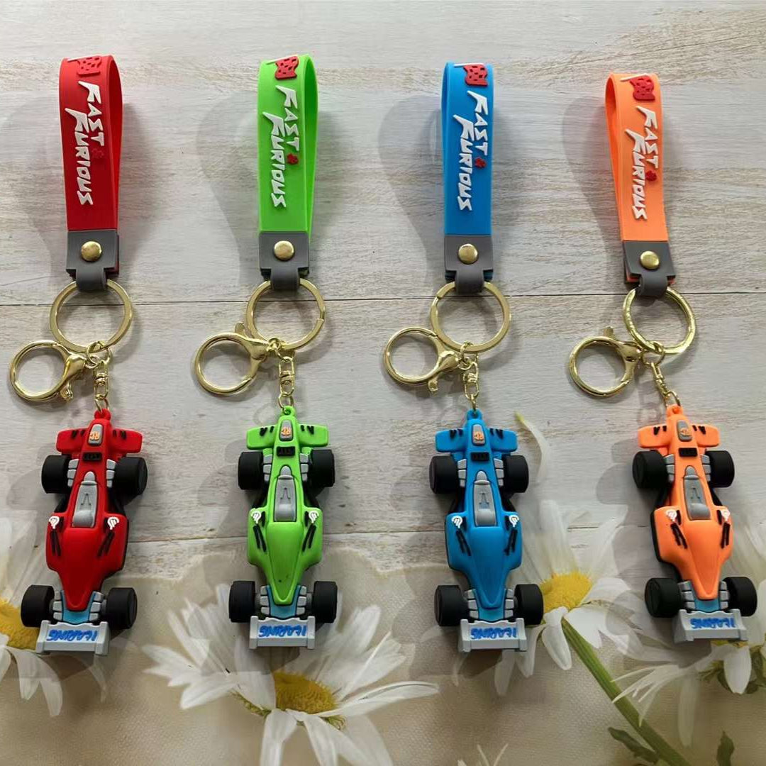 Fast And Furious 3D Silicon Car Keychain With Bagcharm (Select From Drop Down Menu)