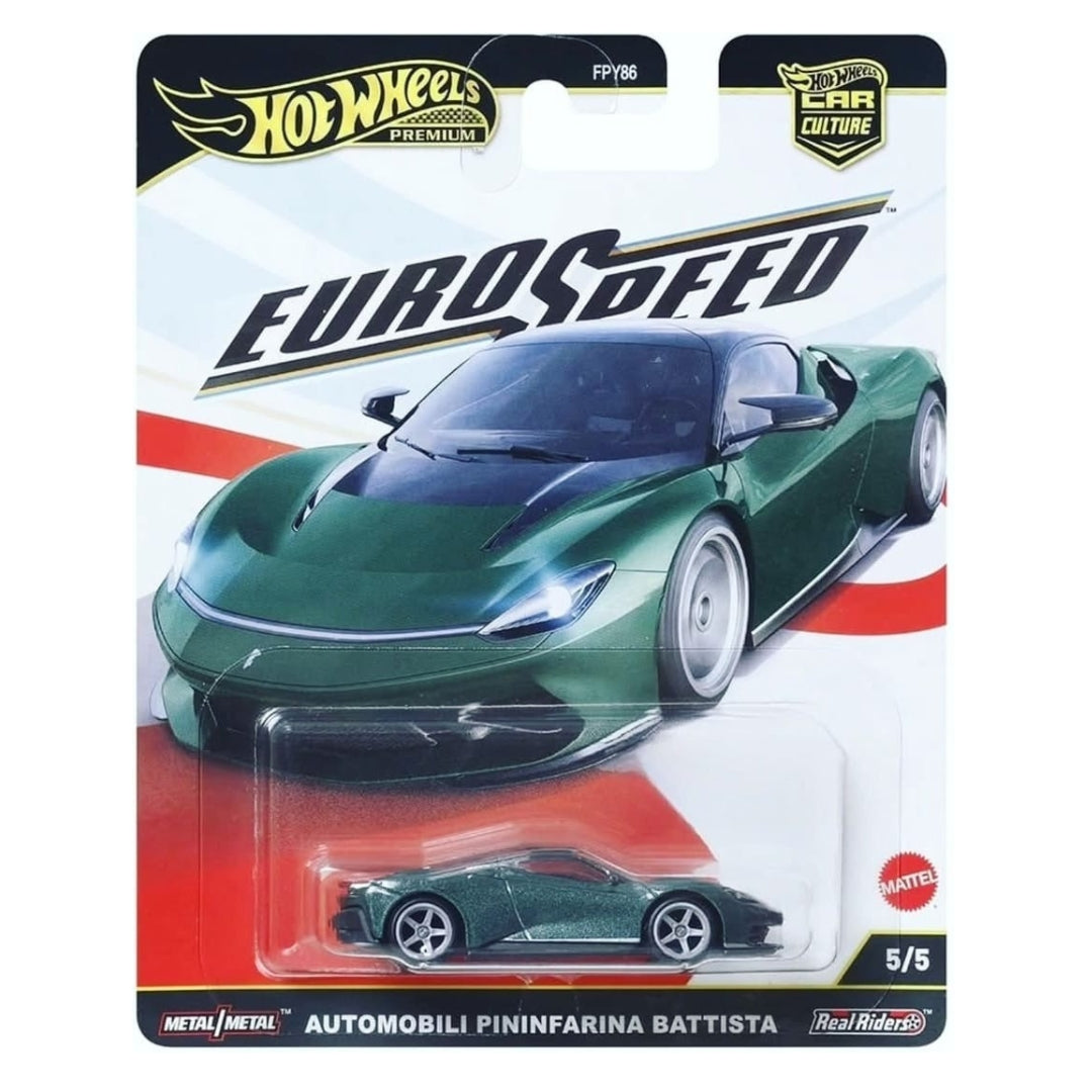 Hot Wheels Euro Speed Imported Premium 1/64 Automobili PIninfarina Battista Metal on Metal