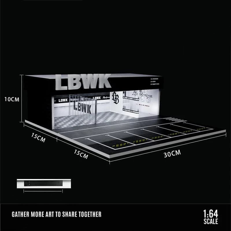 Diorama With Lights for 1:64 Diecast Models (No Cod Allowed On This Product) - Prepaid Orders Only