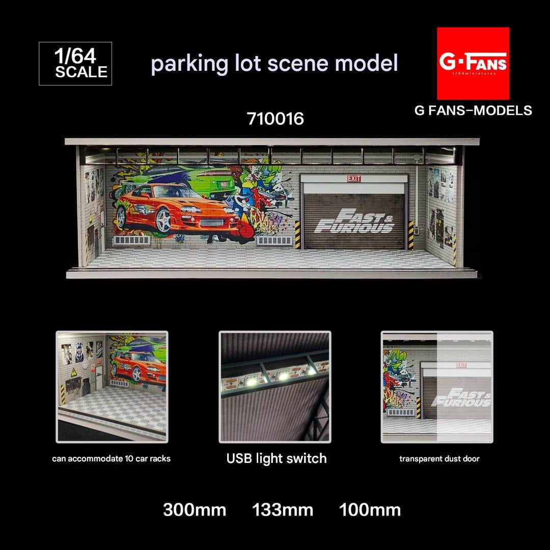 Diorama With Lights for 1:64 Diecast Models (No Cod Allowed On This Product) - Prepaid Orders Only
