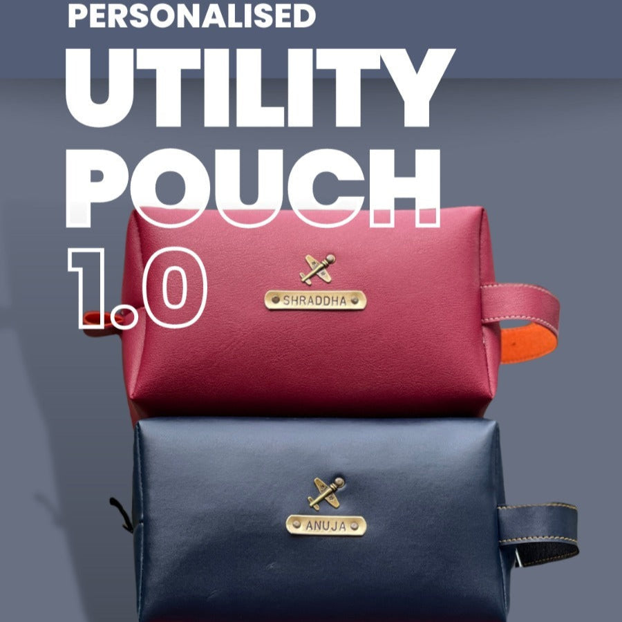 Personalised Utility Pouches 1.0 ( No Cod Allowed on this product ) - Prepaid Orders Only