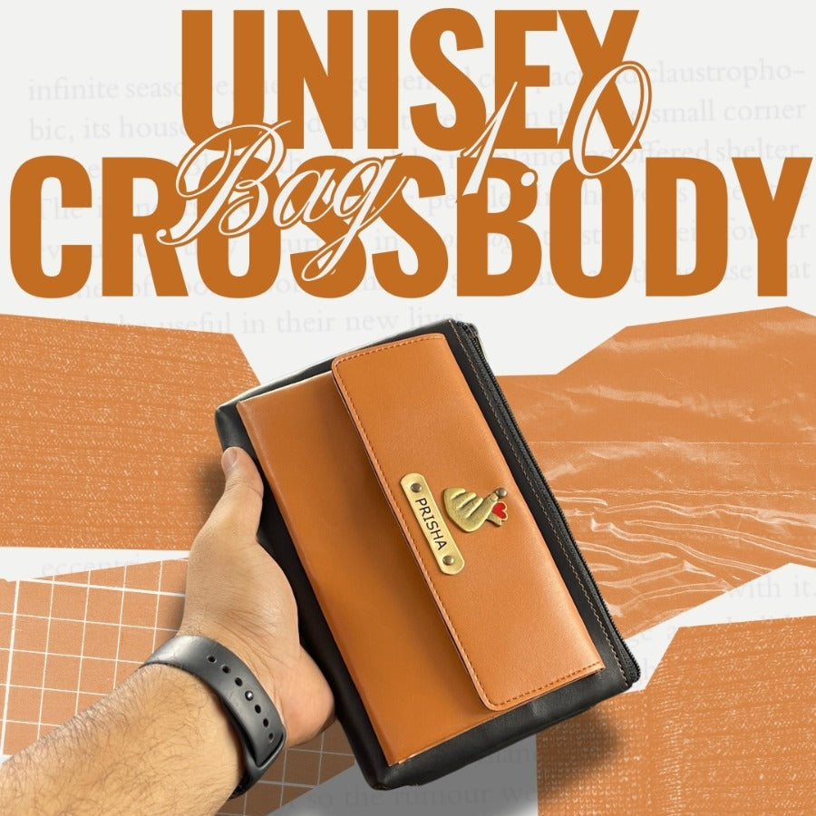 Personalised Unisex Cross Body Bag 1.0 ( No Cod on personalised Orders ) - Prepaid Orders Only