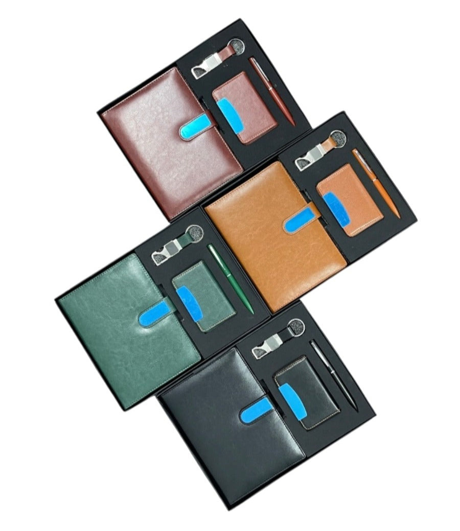 Personalised Name Gift Set - Diary , Card Holder, Keychain & Pen (No Cod on personalised Orders) - Prepaid Orders Only