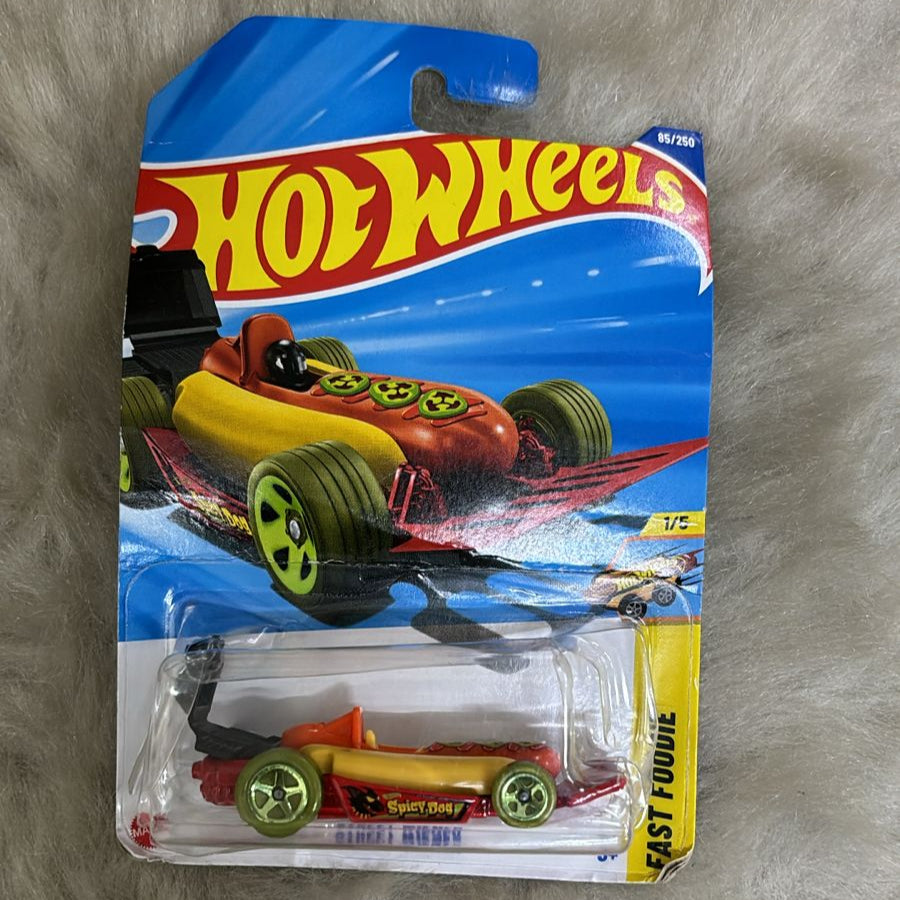 Hot Wheels Vehicle Collection -  Street Weiner - Card Damaged - Broken Blister - Car In Mint Condition
