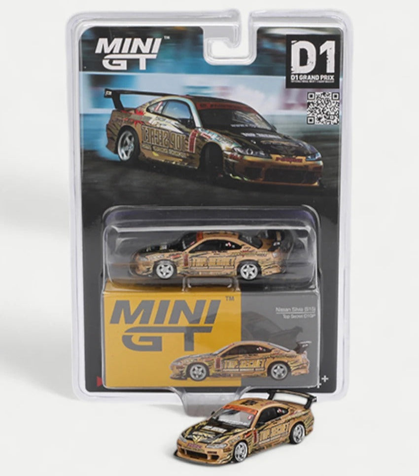 Imported Mini GT Code 714 Nissan Silvia (S15) Top Secret D1GP