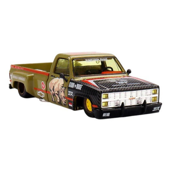 Imported Kaido House x Mini GT - Chevrolet Silverado "Sumatran Rhino" Kaido x Mizu Diecast