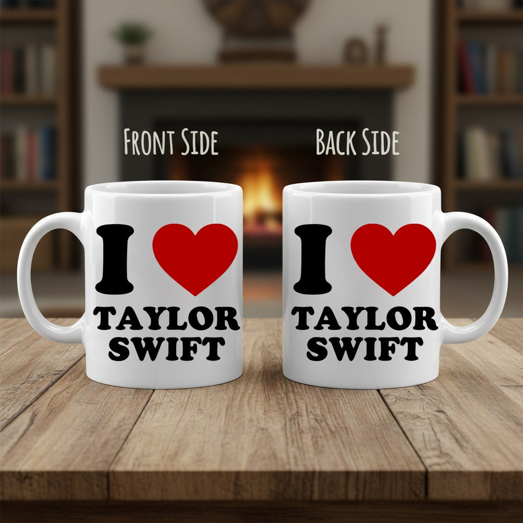 I Love Taylor Swift 3D Ceramic Coffee Mug