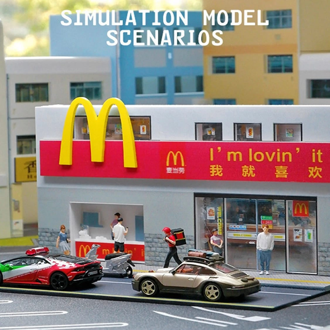 Diorama With Lights for 1:64 Diecast Models (No Cod Allowed On This Product) - Prepaid Orders Only