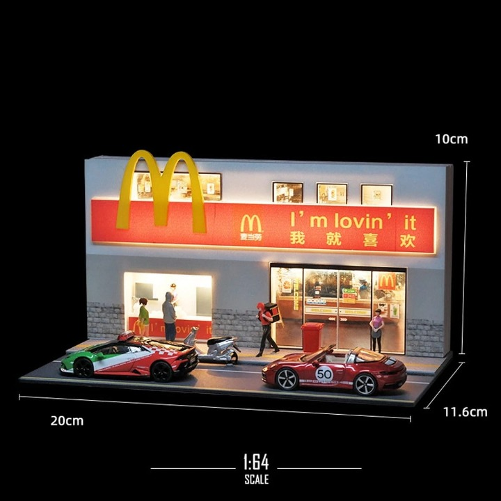 Diorama With Lights for 1:64 Diecast Models (No Cod Allowed On This Product) - Prepaid Orders Only