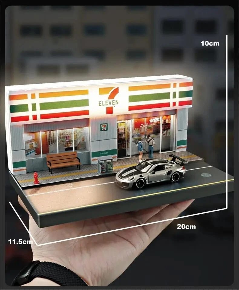 Diorama With Lights for 1:64 Diecast Models (No Cod Allowed On This Product) - Prepaid Orders Only