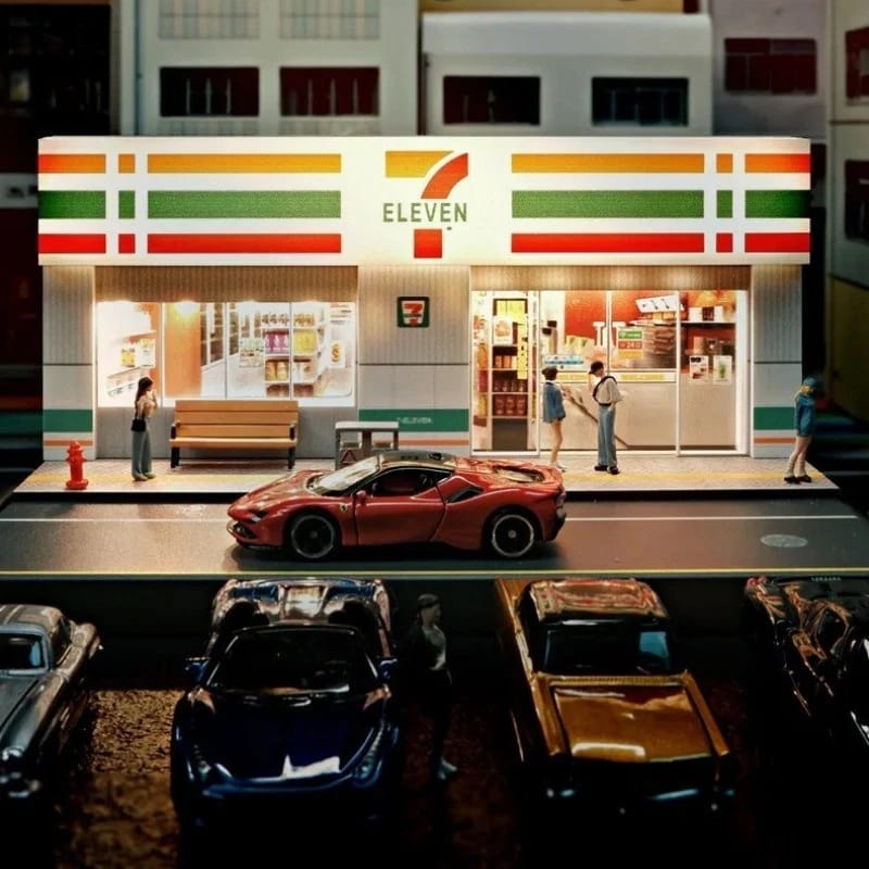 Diorama With Lights for 1:64 Diecast Models (No Cod Allowed On This Product) - Prepaid Orders Only