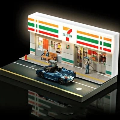 Diorama With Lights for 1:64 Diecast Models (No Cod Allowed On This Product) - Prepaid Orders Only