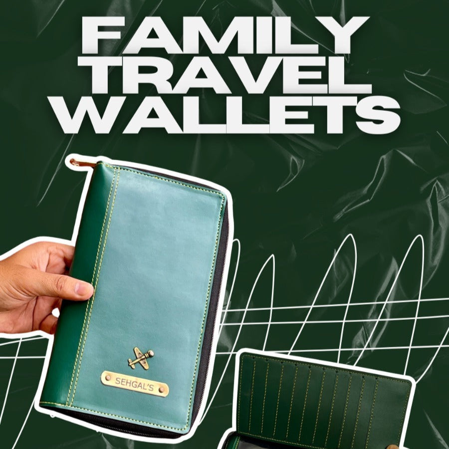 Personalised Family Travel Wallets (No Cod Allowed On This Product) - Prepaid Order Only