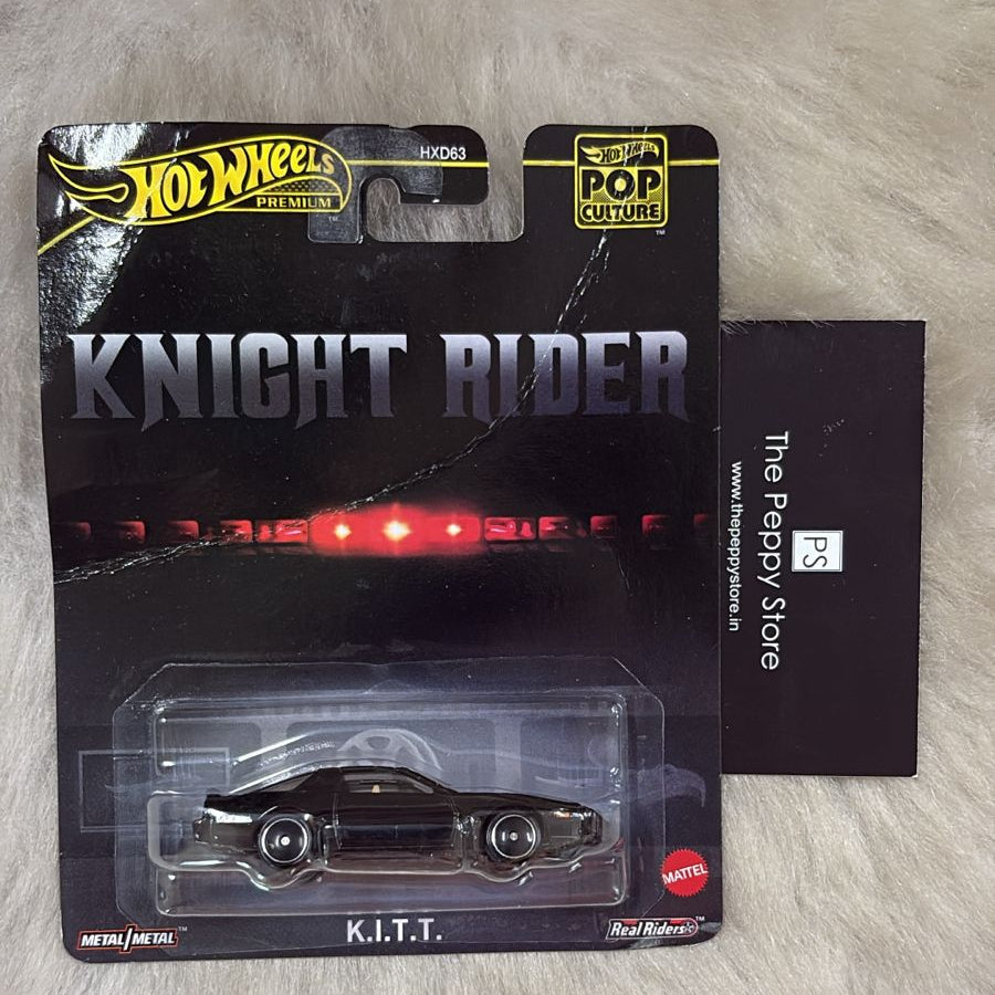 1:64 Hot Wheels 2024 Premium - Pop Culture G Diecast Model Car - K.I.T.T - Card Bent - Car In Mint Condition