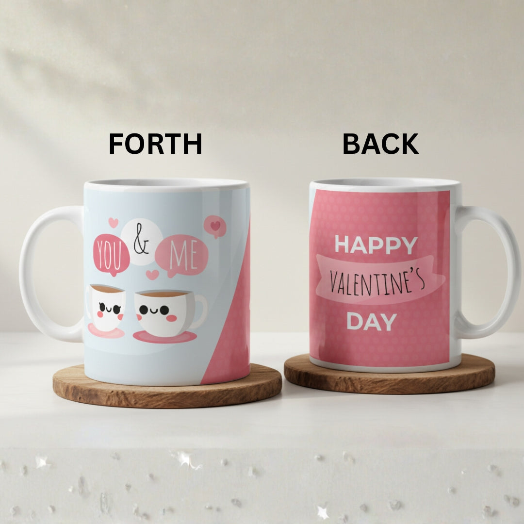 Happy Valentines Day 3D Ceramic Coffee Mug