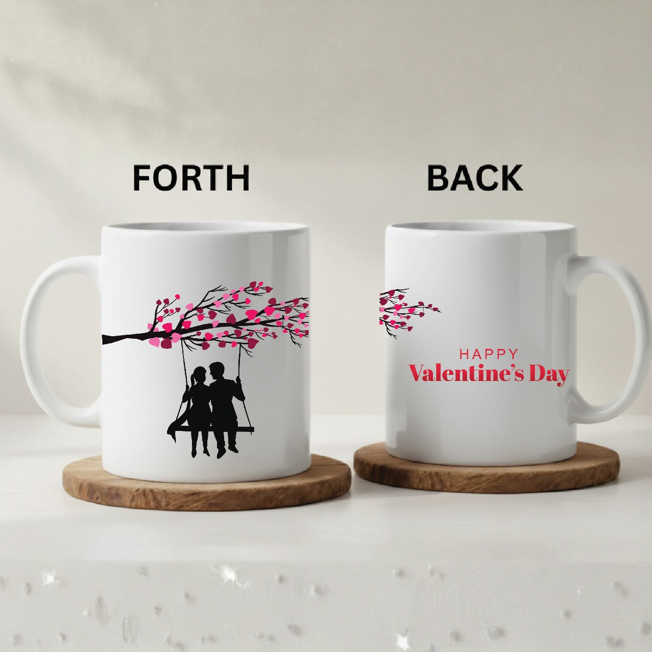 Happy Valentines Day 3D Ceramic Coffee Mug