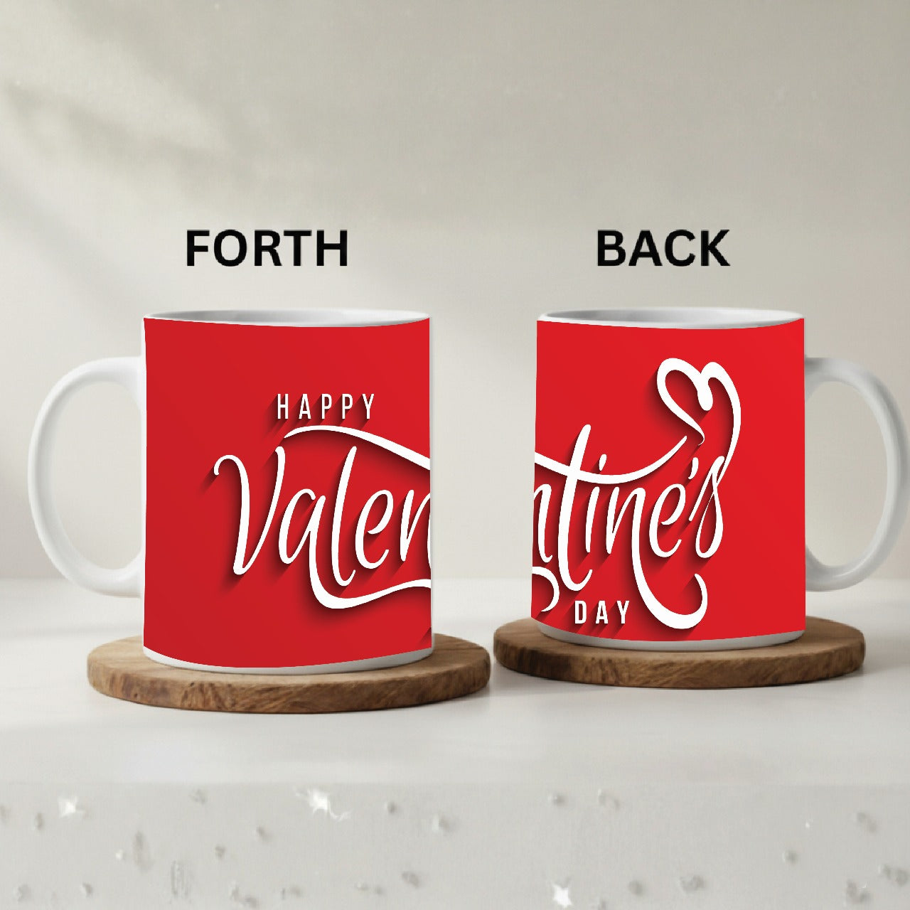 Happy Valentines Day 3D Ceramic Coffee Mug