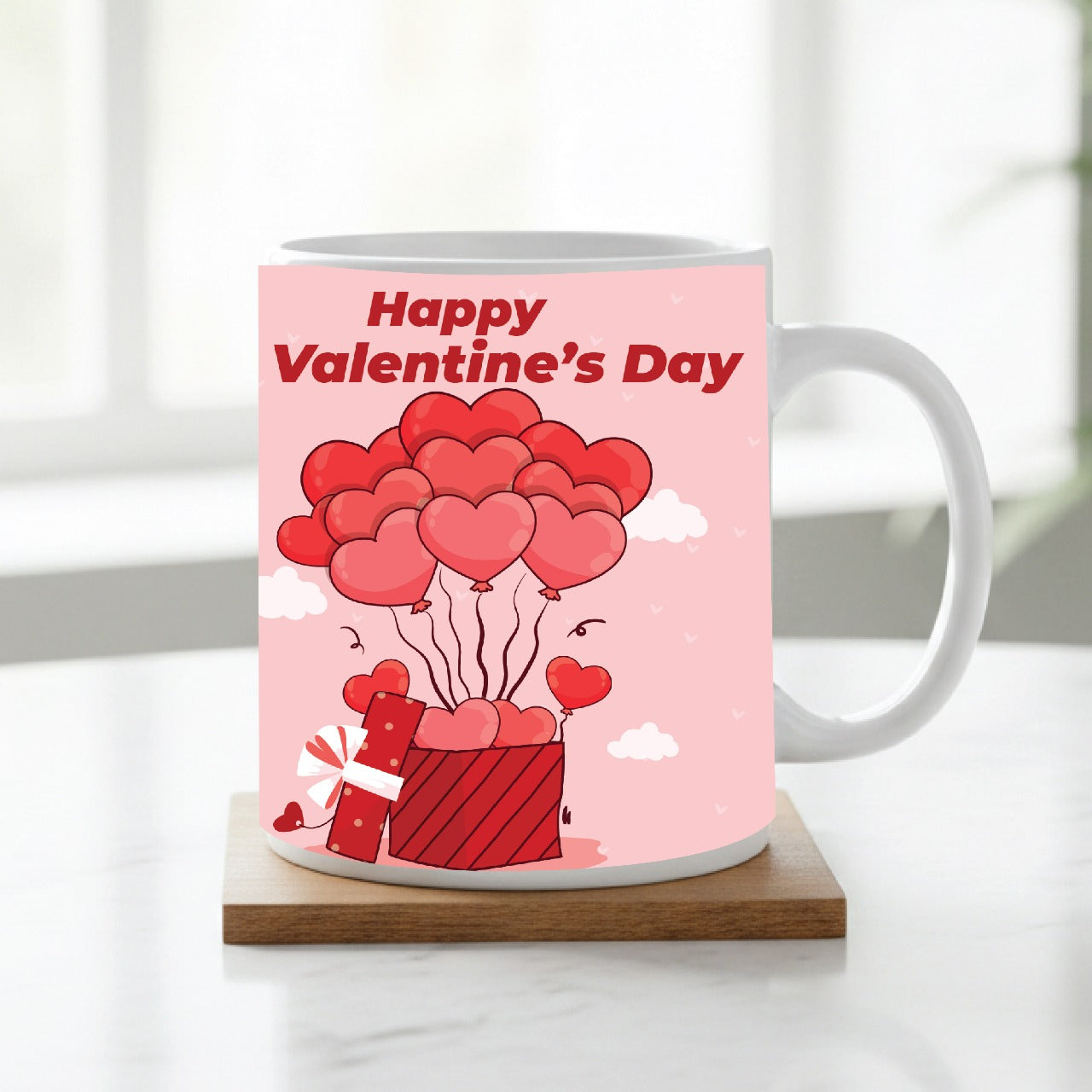 Happy Valentines Day 3D Ceramic Coffee Mug