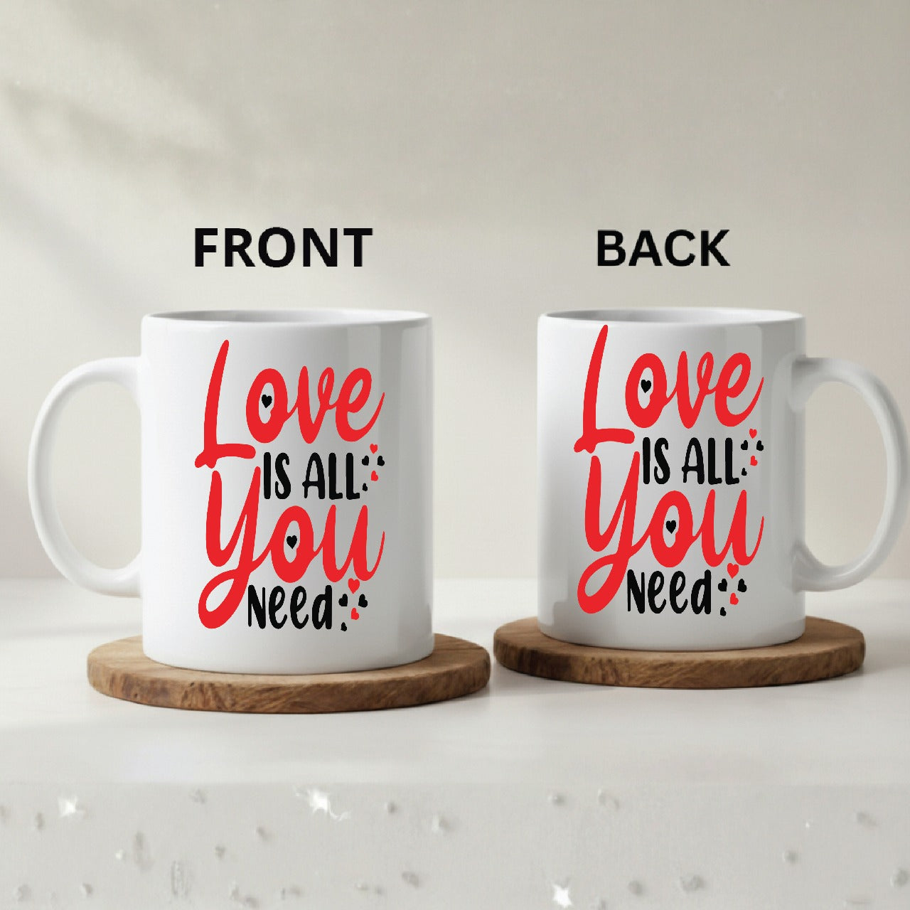 Love is all You Need 3D Ceramic Coffee Mug