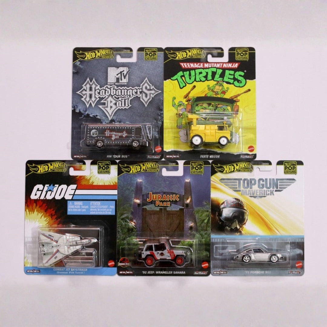 1:64 Hot Wheels 2025 Premium - Pop Culture ( Set Of 5 )