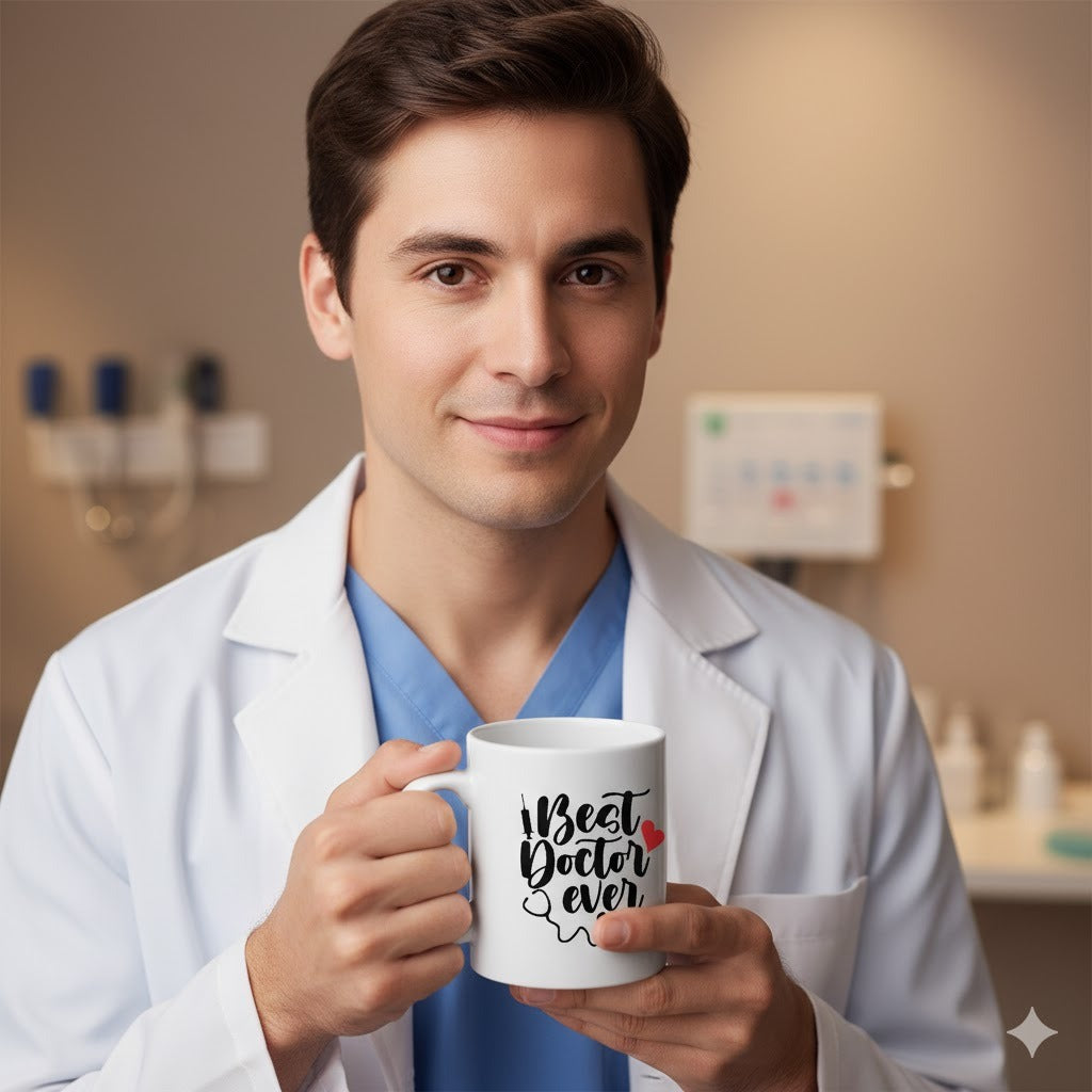 Best Doctor Ever 3D Ceramic Coffee Mug