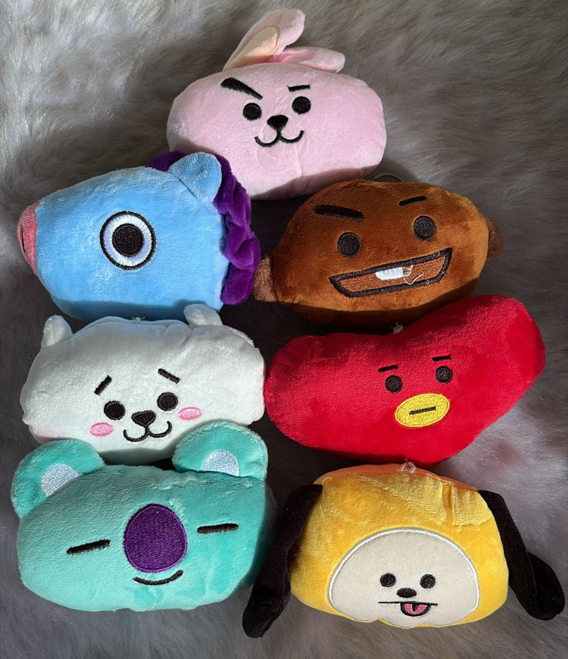 BT21 Plushies Keychain Set of 7