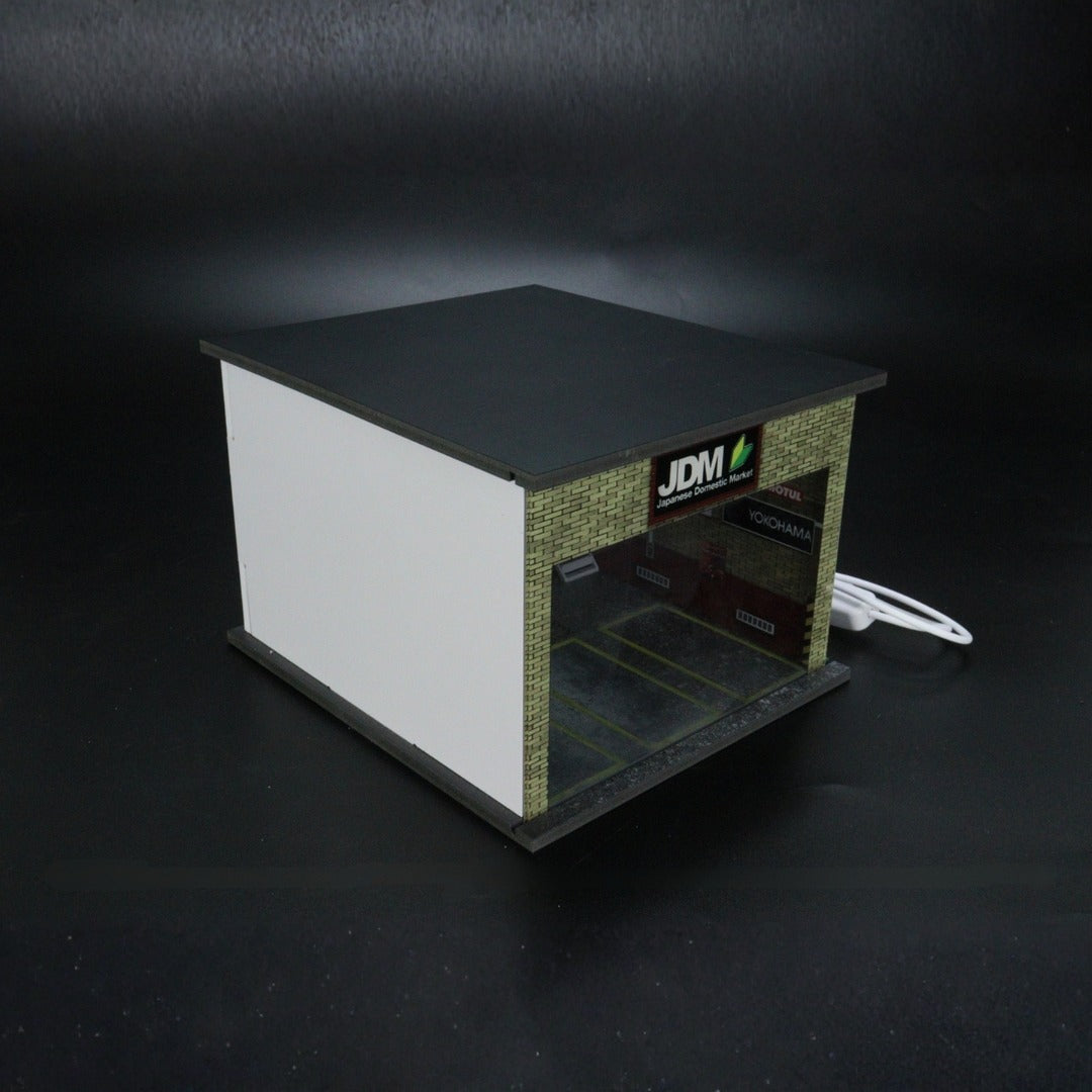 G-Fans JDM Double - Storey Garage Diorama With Lights for 1:64 Diecast Models (No Cod Allowed On This Product) - Prepaid Orders Only