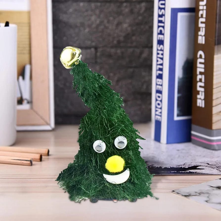 Decorative Moving Christmas Tree ShowPiece With Sound - Battery Operated