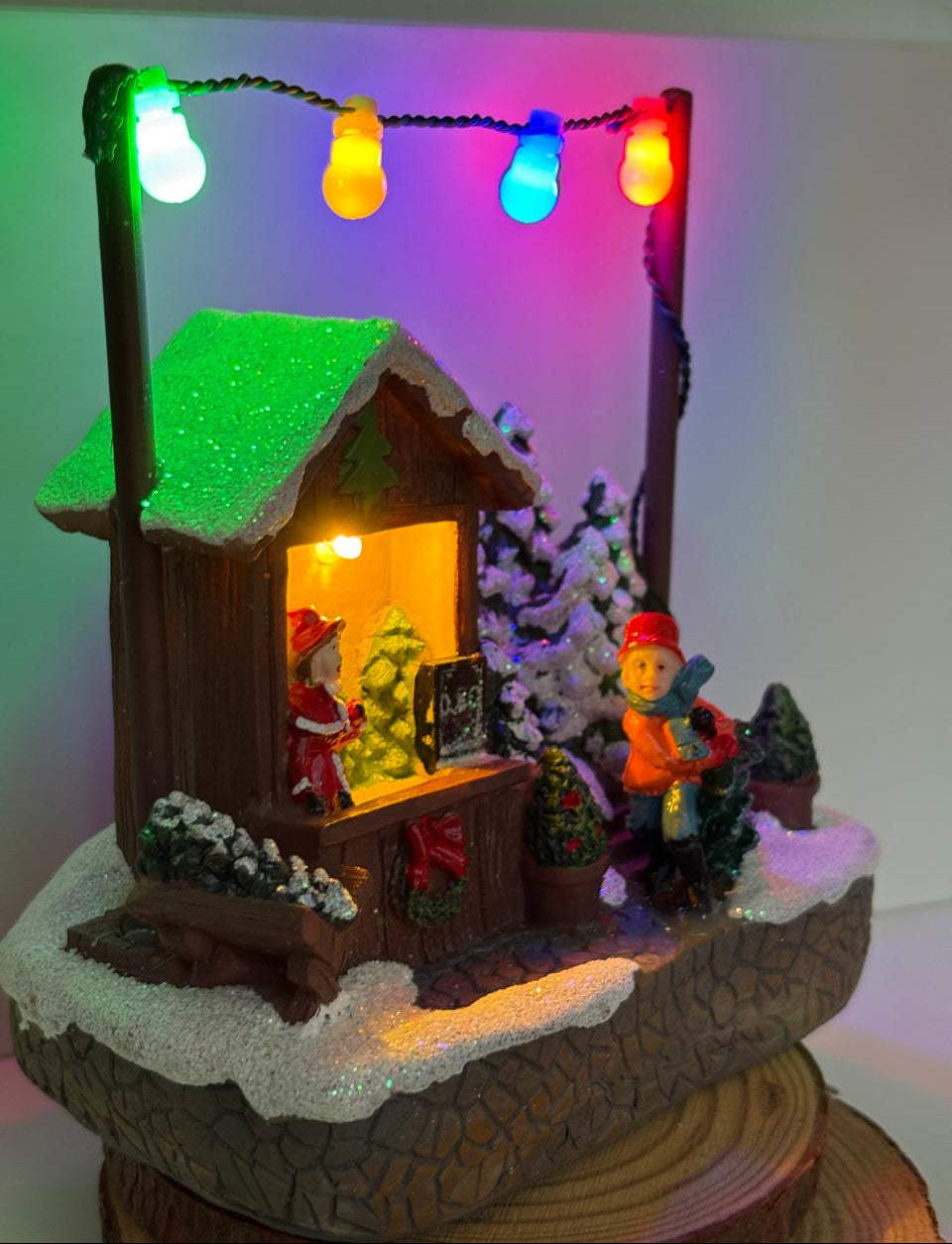 Christmas Decorative Showpiece With Light - Battery Operated