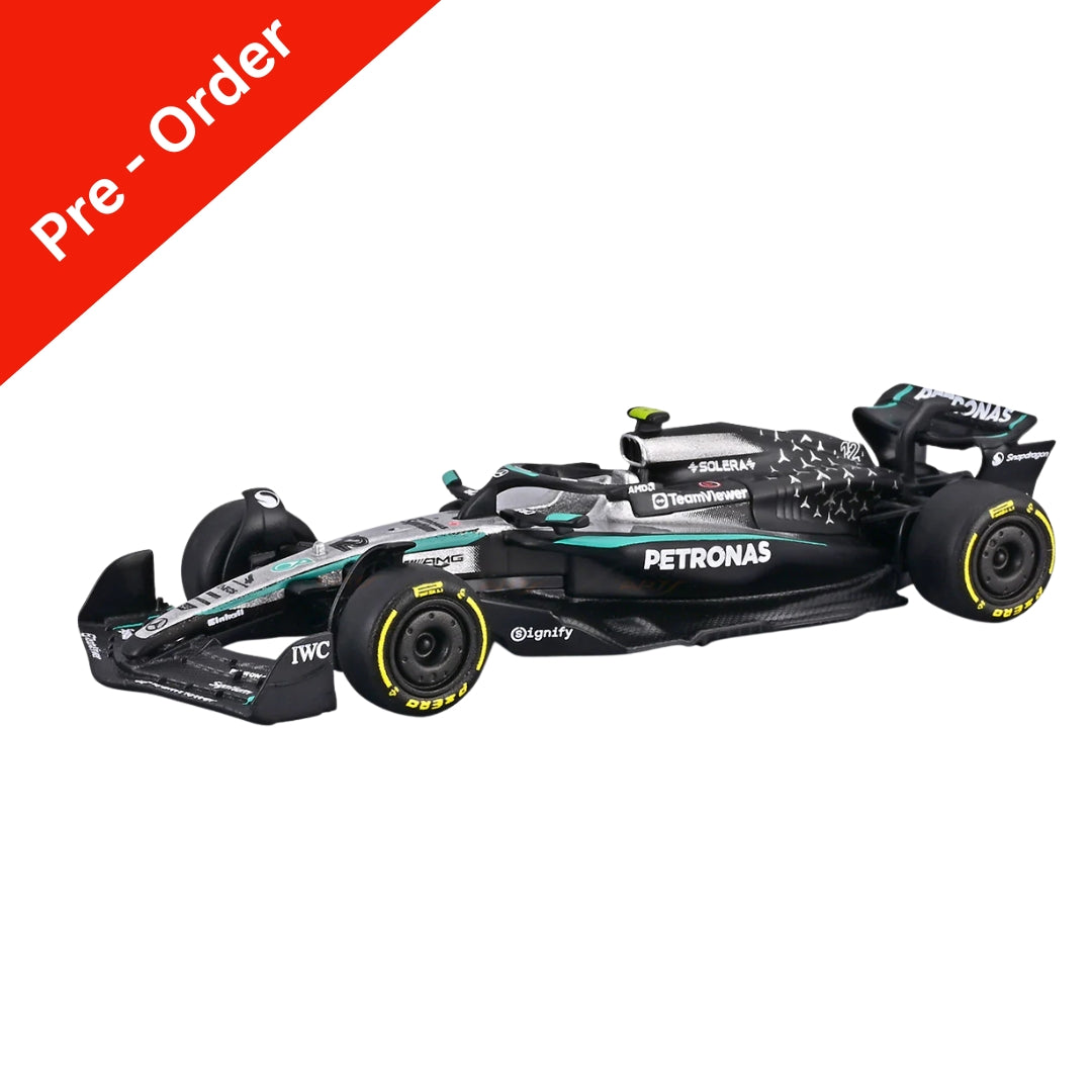 PreOrder Official Bburago 2025 Mercedes-AMG W16 Kimi Antonelli - Scale 1 : 64 Diecast Scale Model (will be shipped in last week of November)