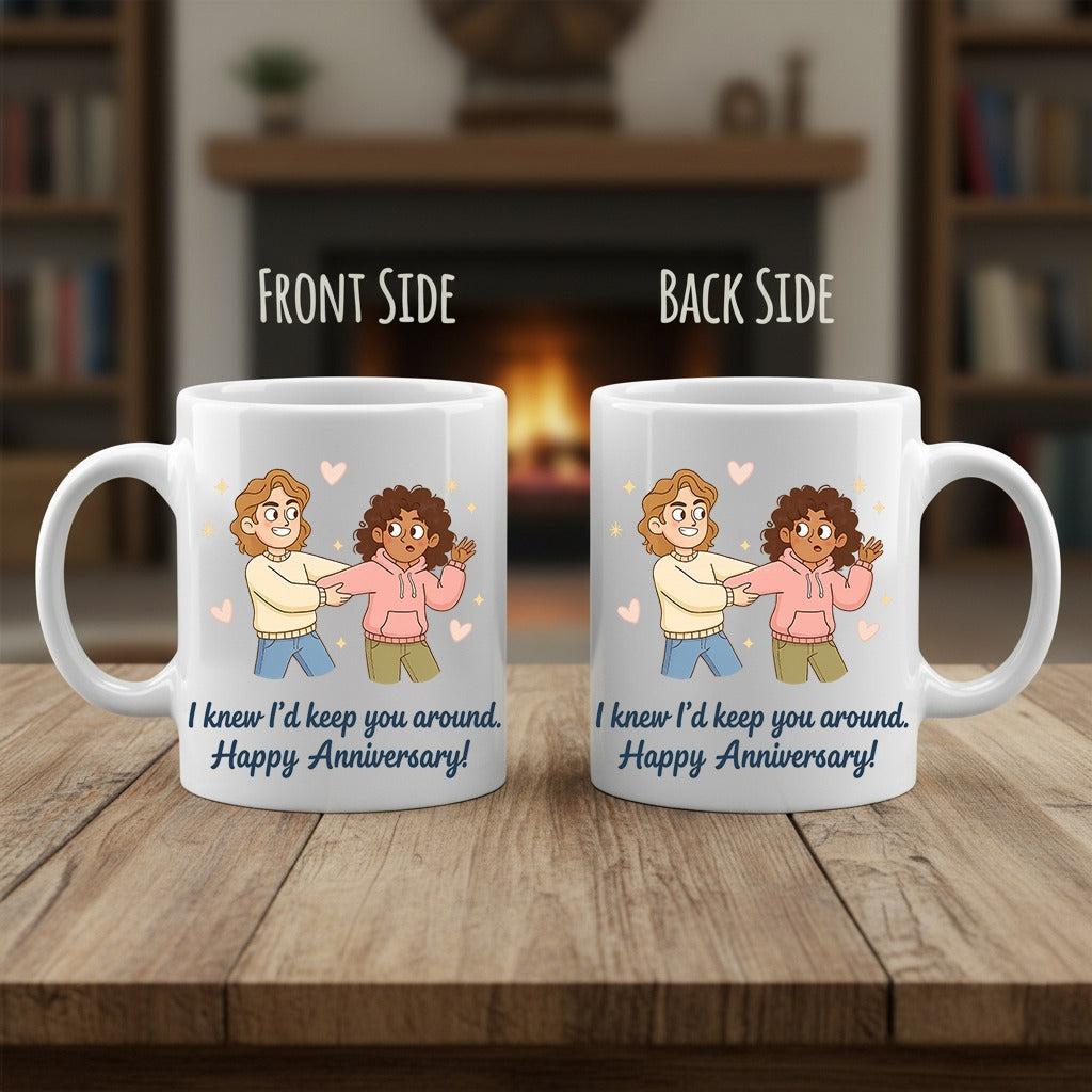 Keep You Around 3D Ceramic Coffee Mug