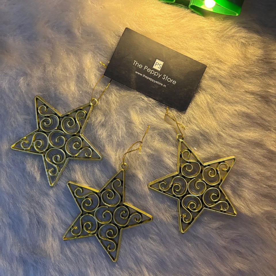 Star Christmas Ornament (Set of 3)