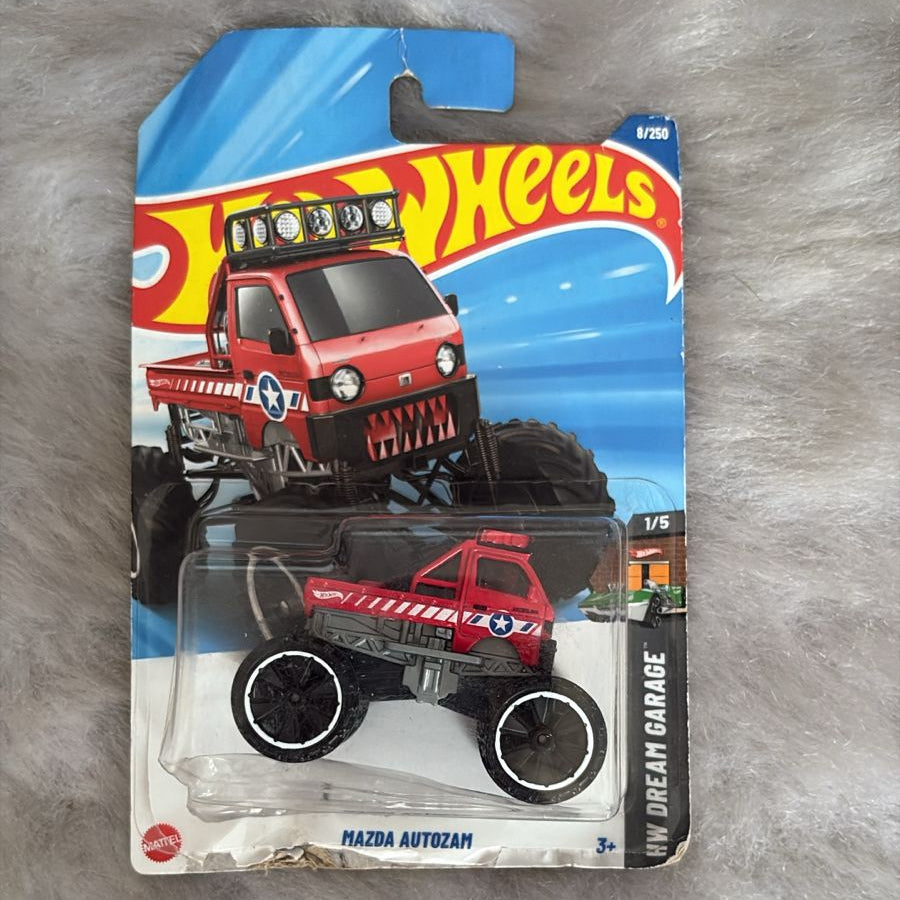 Hotwheels Mazda Autozam - Card Damaged - Car In Mint Condition