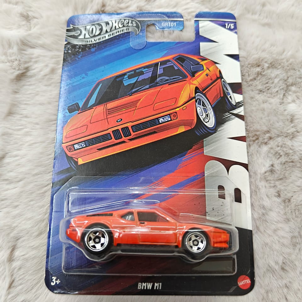 Hot Wheels Scale 1:64 Imported 2025 Silver Series Hybrid Speed Series - BMW M1