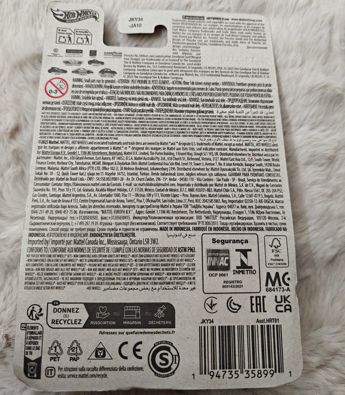 Hot Wheels Imported 2025 Silver Series 1968 Vintage Club Cars  1:64 Scale - '71 Porsche 911