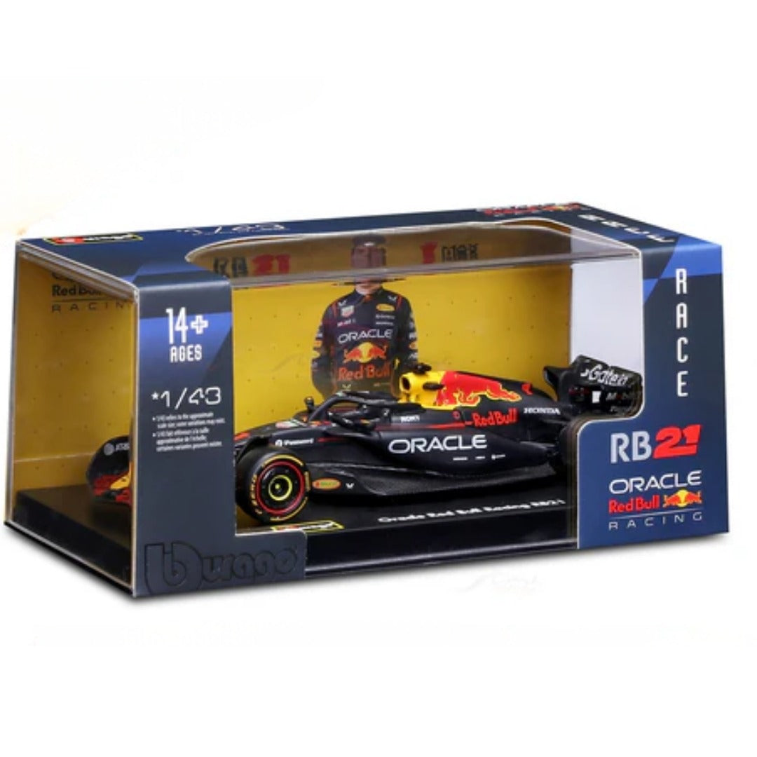 Preorder Official Bburago 2025 RedBull RB-21 No. 1 Max Verstappen  Bahrain GP - Scale 1 : 43 Diecast Scale Model (Will Be Shipped in January 2026 First Week)