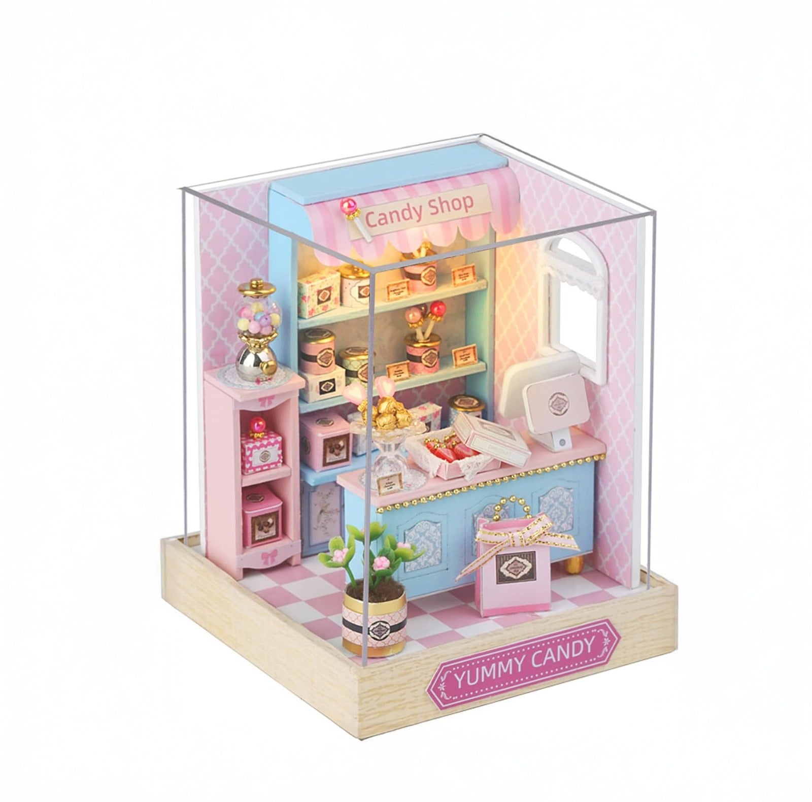 Cuteroom Diy Dollhouse - Corner of Happiness Series Miniature Kit - Yummy Candy