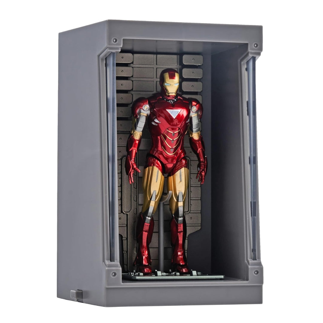 Marvel Studios : The Infinity Saga Mark 6 MK06 4 Inch Scale Iron Man Collection Figures - Light-Up Display Chamber by ZD Toys