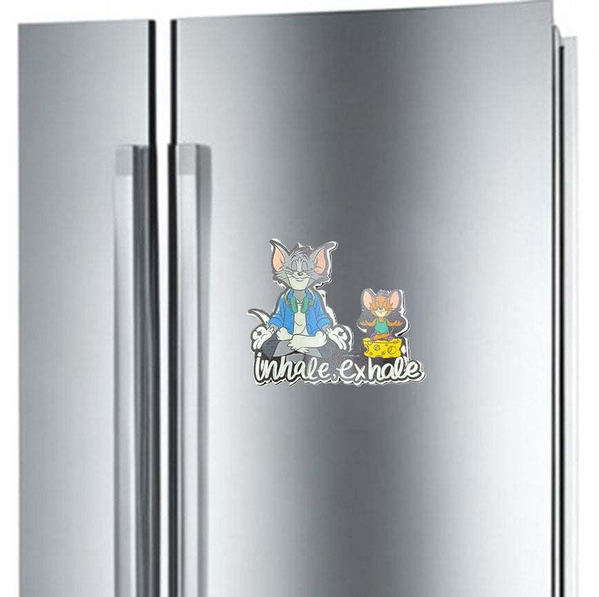 Tom And Jerry - Inhale and Exhale Fridge Magnet - BIG