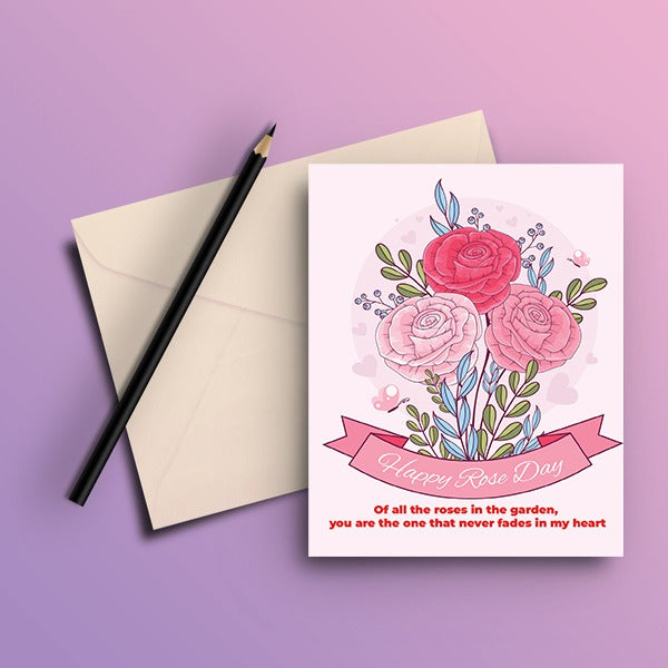 Happy Rose Day Greeting Card