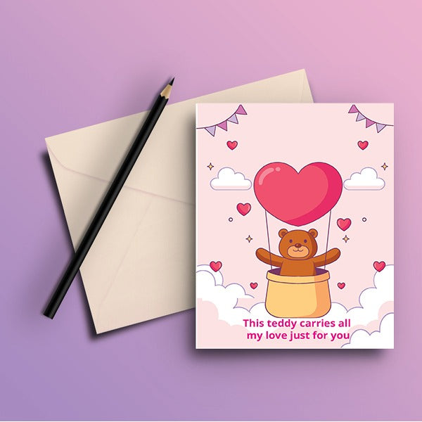Happy Teddy Day Greeting Card