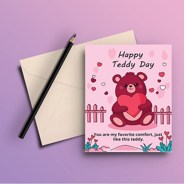 Happy Teddy Day Greeting Card