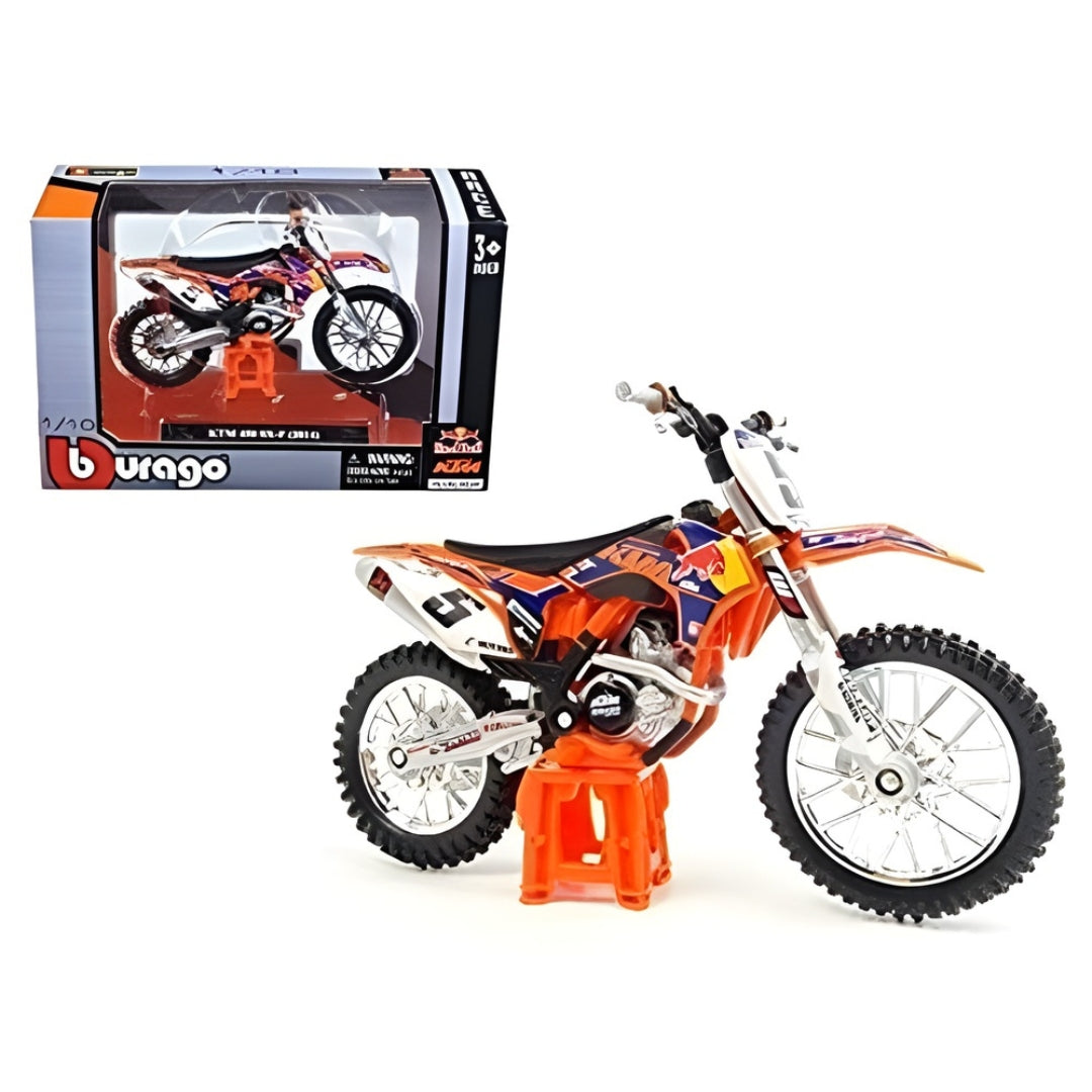 Bburago - 1 : 18 Diecast Scale Model -  Official Licensed Product - KTM 450 SX-F Factory Edition 2014