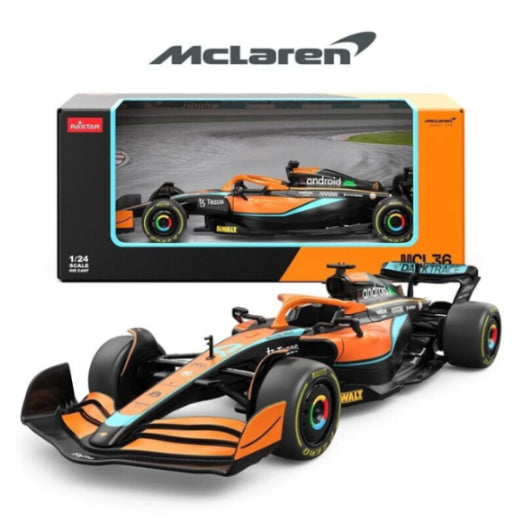 Rastar Formula 1 Scale 1 : 24 Diecast Scale Model  - 2022 Emilia Romagna Grand Prix Mclaren MCL36 4 Lando Norris