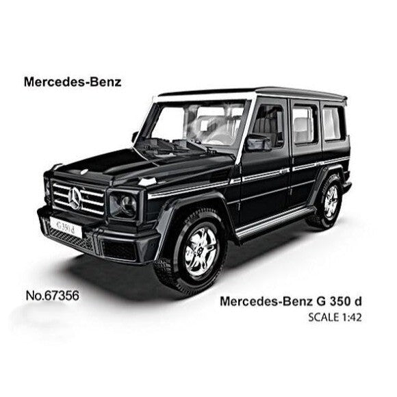 MSZ Metal Speed Zone Street Series Scale 1 : 42 Diecast Scale Model - 67356 Mercedes Benz G 350 d Black