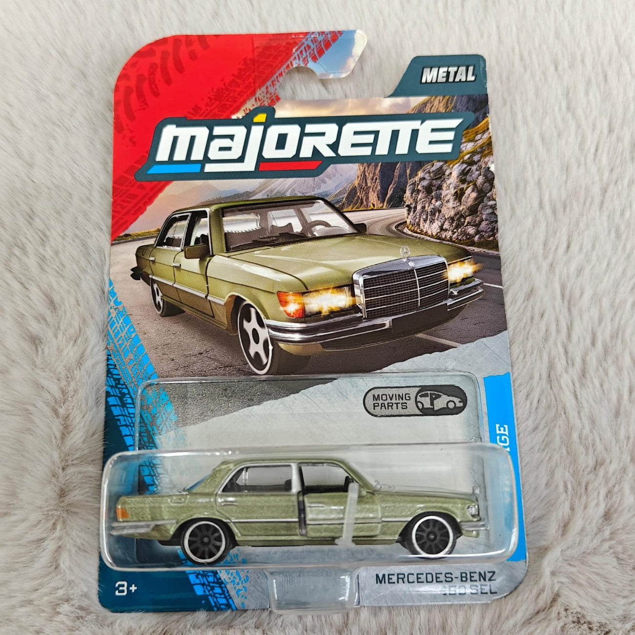 Majorette Vintage Premium Car with Freewheel and Opening Parts Car Model - Mercedes -benz 450 Sel