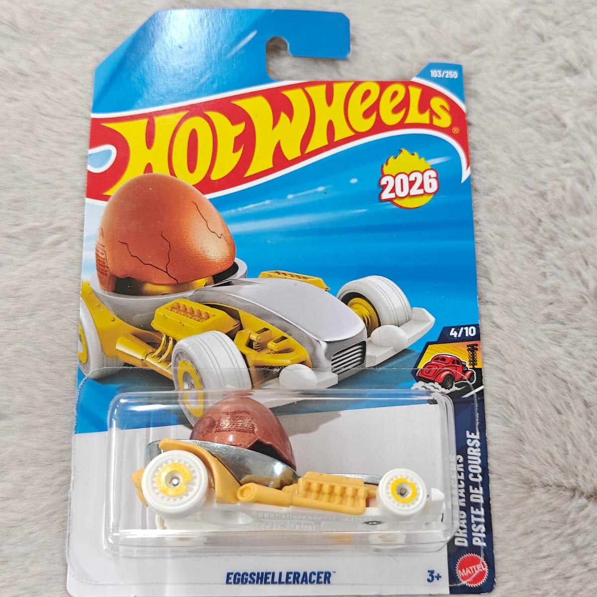 Hot Wheels 2026 Imported D Case Vehicle Collection - Eggshelleracer