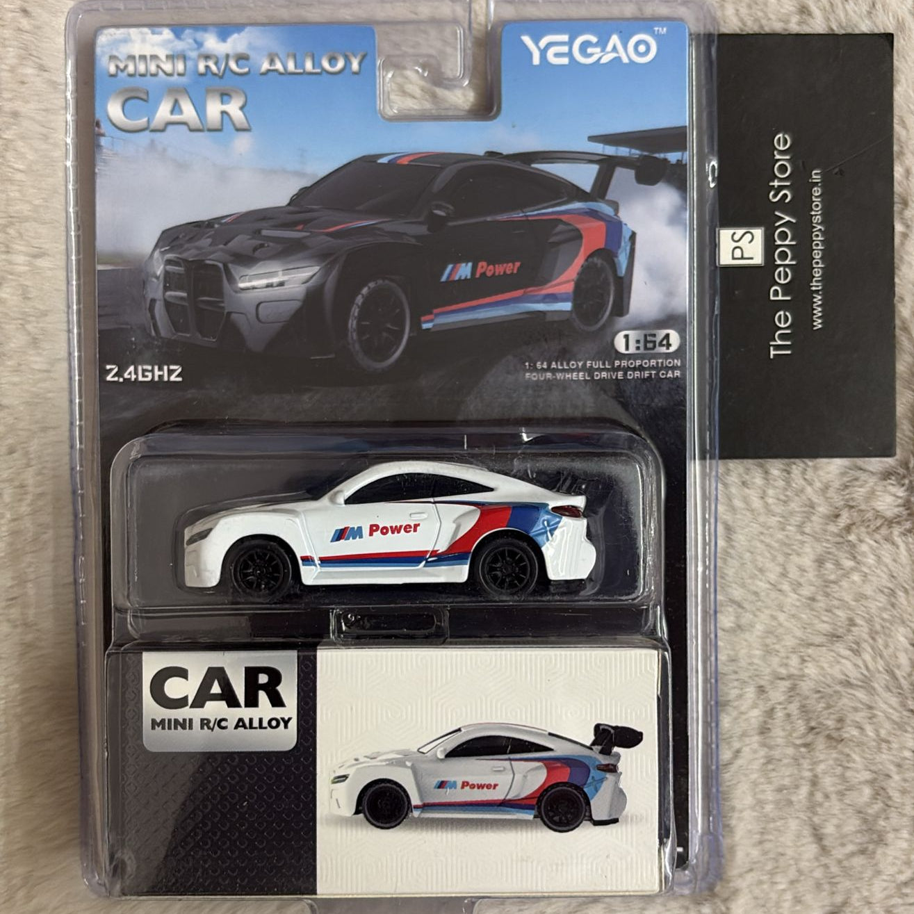 Yegao Scale 1:64 Mini 2.4 GHZ R/C Alloy Full Proportion Four-Wheel Drive Drift Car